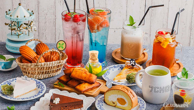 КБД напитки и десерты