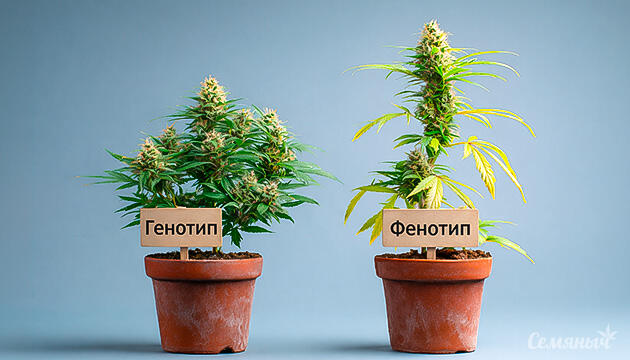 Разнообразие сортов каннабиса и различия генотипа и фенотипа