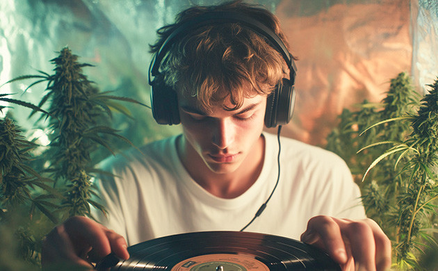 Прослушивание музыки и марихуана