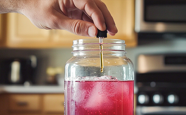 Готовый свекольный лимонад с коноплей