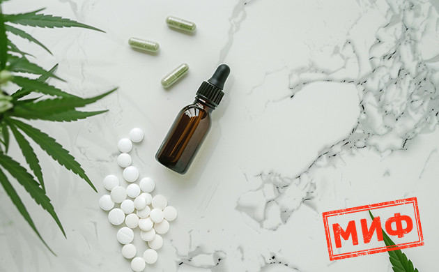 Миф о воздействии КБД Психоактивное воздействие КБД