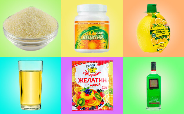 Ингредиенты для мармеладных мишек с коноплей