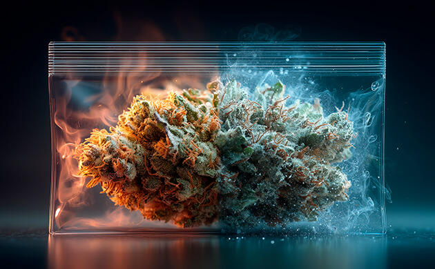 Влияние статистического заряда на шишки марихуаны