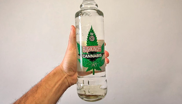 Водка из Испании Rushkinoff Cannabis водка