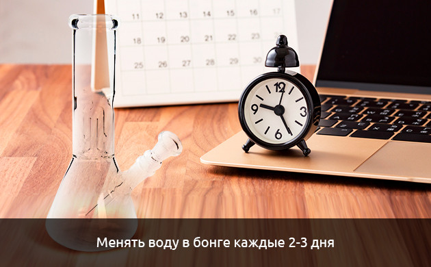 смена воды в бонге