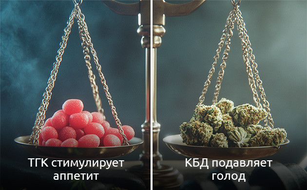 Почему любители марихуаны не набирают вес? Исследования о влиянии каннабиноидов на аппетит и массу тела