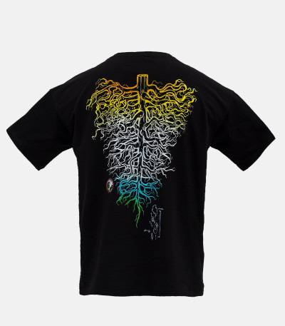 Футболка 7CH, корень+глаза, оверсайз