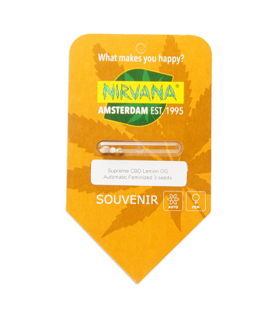 Семена сорта Supreme CBD Lemon OG Automatic fem